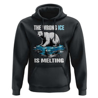 The Wrong Ice is Melting Polar Bear Hoodie Against Ice Environmental Activist Protest