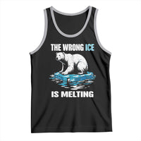The Wrong Ice is Melting Polar Bear Tank Top Against Ice Environmental Activist Protest