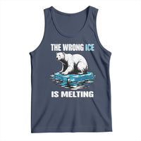The Wrong Ice is Melting Polar Bear Tank Top Against Ice Environmental Activist Protest