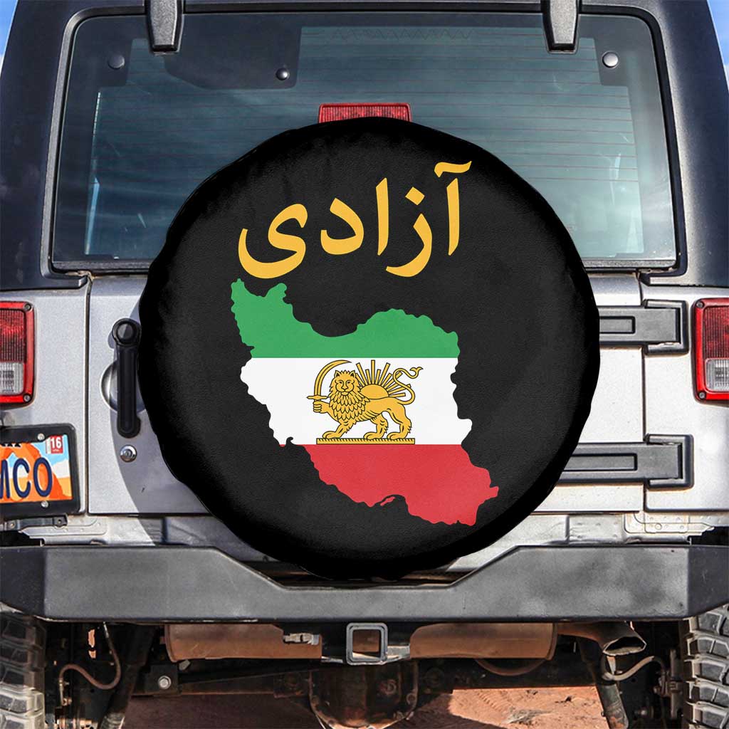 Freedom Iran Sun and Lion Flag Spare Tire Cover Free Iranian Revolution 2026