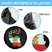 Freedom Iran Sun and Lion Flag Spare Tire Cover Free Iranian Revolution 2026