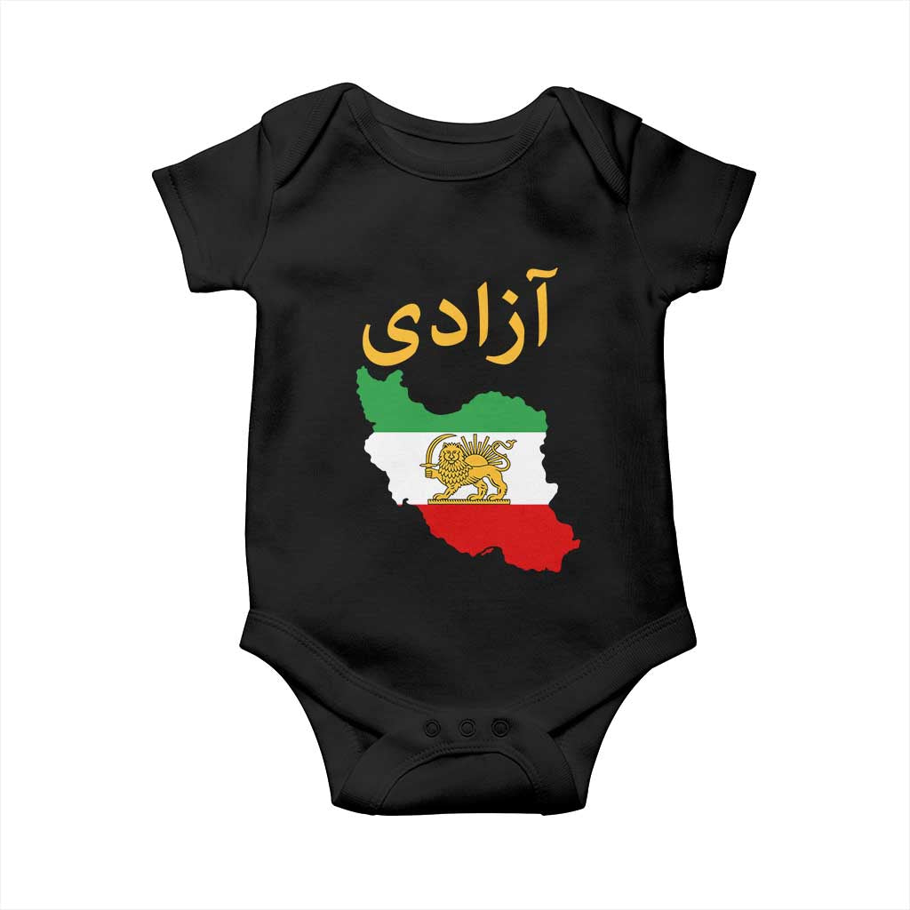 Freedom Iran Sun and Lion Flag Baby Onesie Free Iranian Revolution 2026