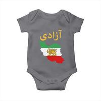 Freedom Iran Sun and Lion Flag Baby Onesie Free Iranian Revolution 2026