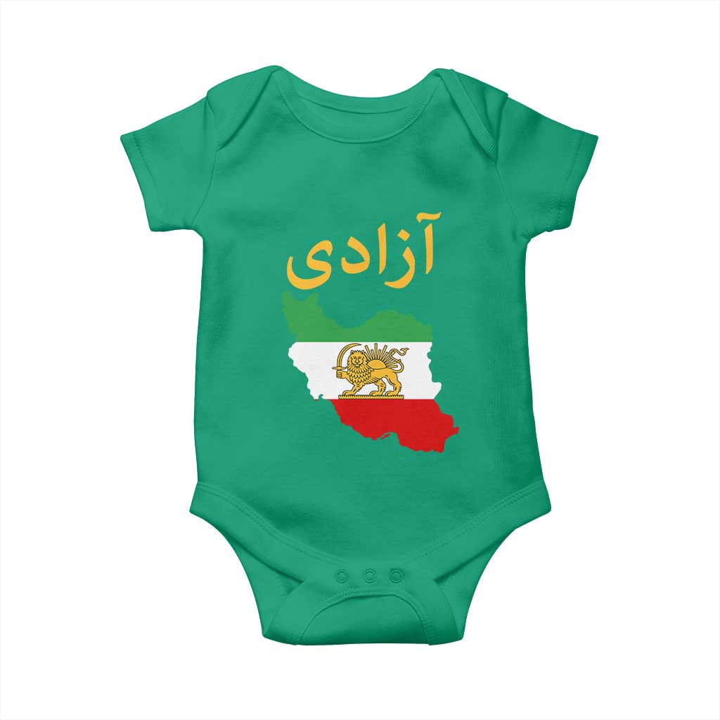 Freedom Iran Sun and Lion Flag Baby Onesie Free Iranian Revolution 2026