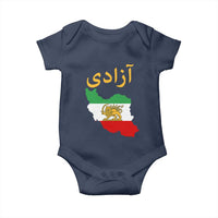 Freedom Iran Sun and Lion Flag Baby Onesie Free Iranian Revolution 2026