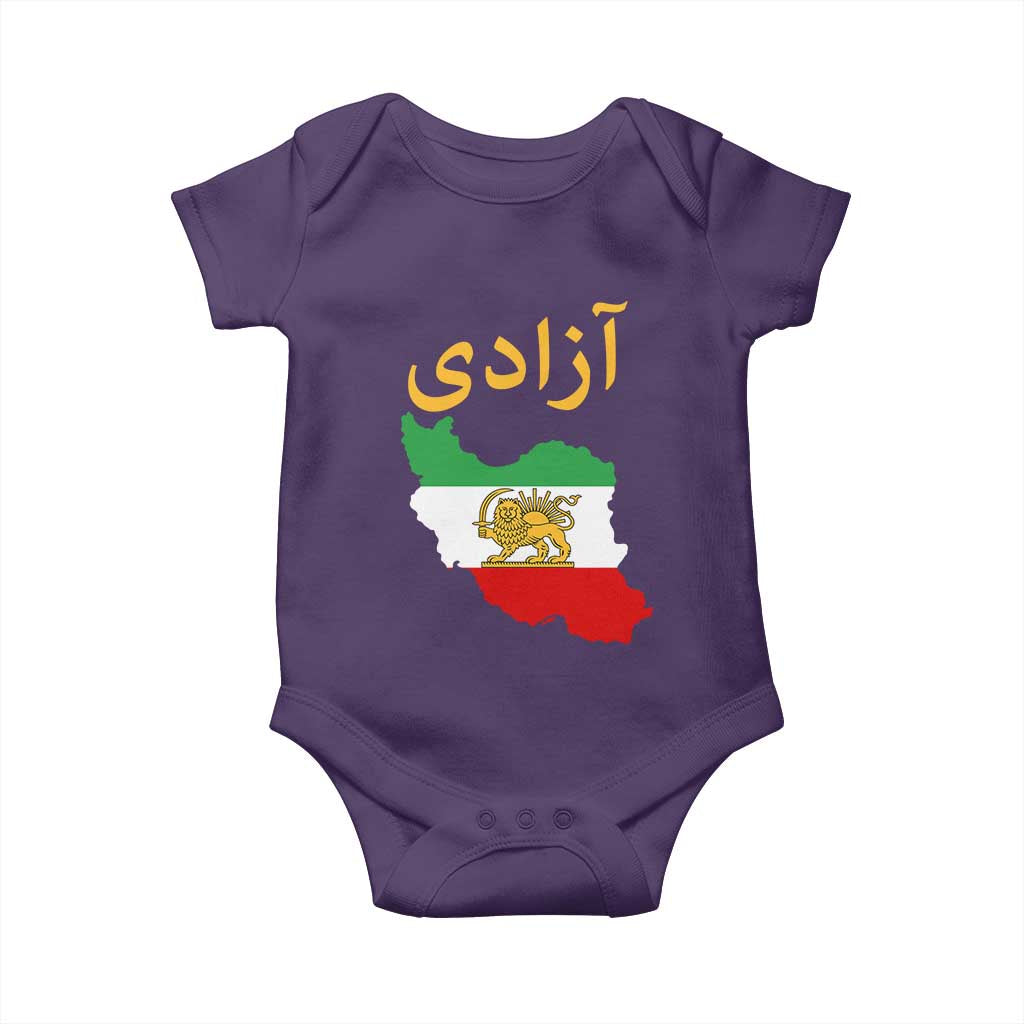 Freedom Iran Sun and Lion Flag Baby Onesie Free Iranian Revolution 2026