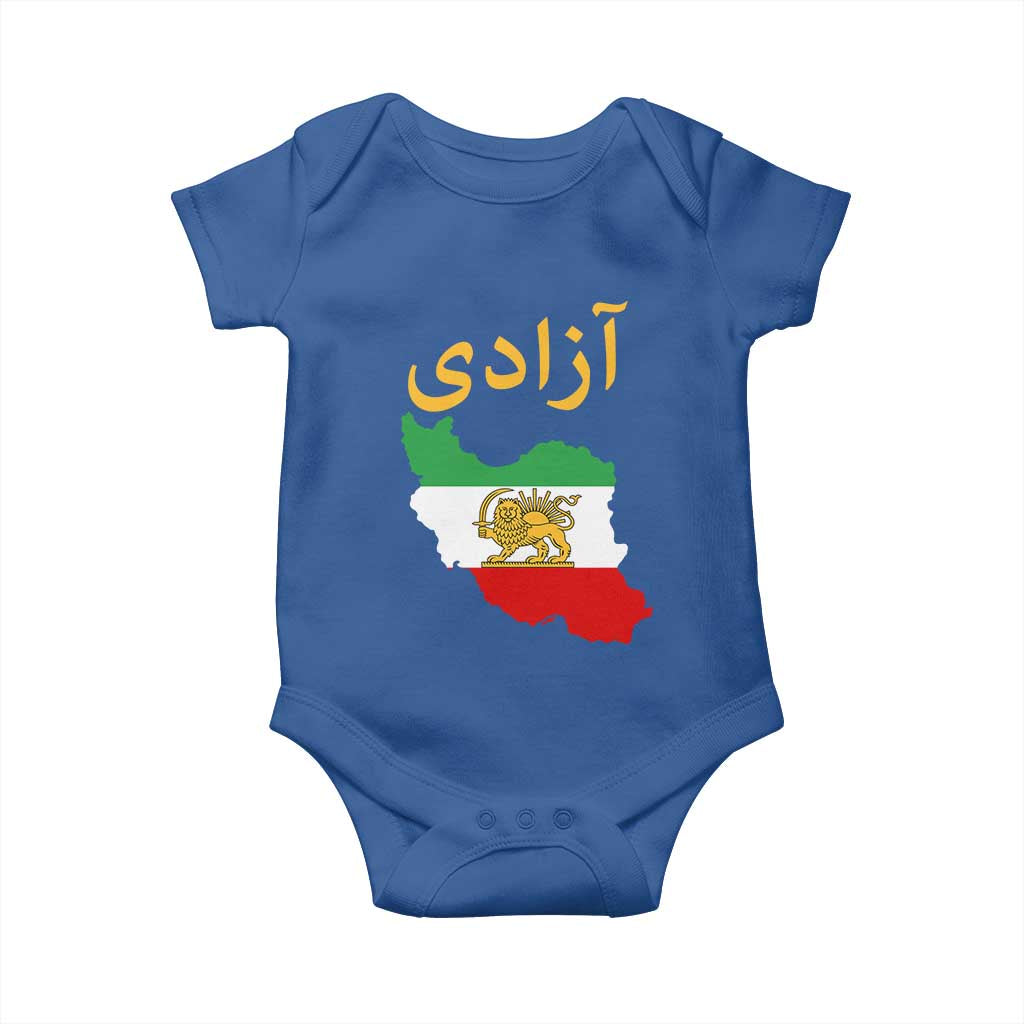 Freedom Iran Sun and Lion Flag Baby Onesie Free Iranian Revolution 2026