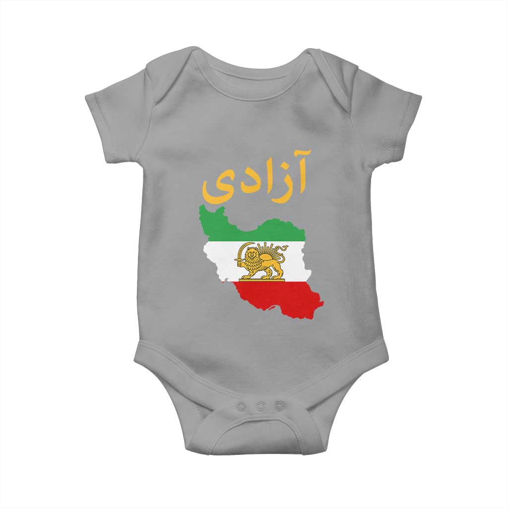 Freedom Iran Sun and Lion Flag Baby Onesie Free Iranian Revolution 2026