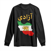 Freedom Iran Sun and Lion Flag Long Sleeve Shirt Free Iranian Revolution 2026