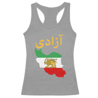 Freedom Iran Sun and Lion Flag Racerback Tank Top Free Iranian Revolution 2026