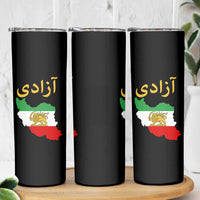 Freedom Iran Sun and Lion Flag Skinny Tumbler Free Iranian Revolution 2026