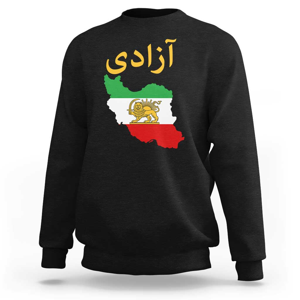 Freedom Iran Sun and Lion Flag Sweatshirt Free Iranian Revolution 2026