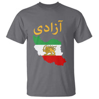 Freedom Iran Sun and Lion Flag T Shirt Free Iranian Revolution 2026