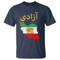 Freedom Iran Sun and Lion Flag T Shirt Free Iranian Revolution 2026