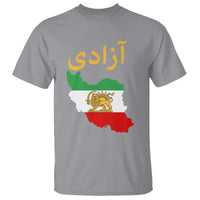 Freedom Iran Sun and Lion Flag T Shirt Free Iranian Revolution 2026