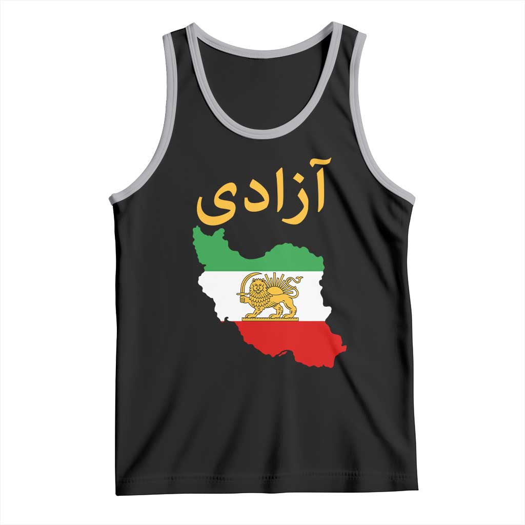 Freedom Iran Sun and Lion Flag Tank Top Free Iranian Revolution 2026