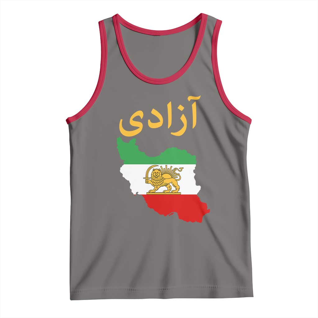 Freedom Iran Sun and Lion Flag Tank Top Free Iranian Revolution 2026