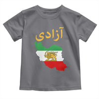 Freedom Iran Sun and Lion Flag Toddler T Shirt Free Iranian Revolution 2026