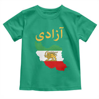 Freedom Iran Sun and Lion Flag Toddler T Shirt Free Iranian Revolution 2026