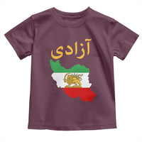 Freedom Iran Sun and Lion Flag Toddler T Shirt Free Iranian Revolution 2026
