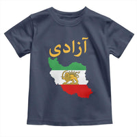 Freedom Iran Sun and Lion Flag Toddler T Shirt Free Iranian Revolution 2026