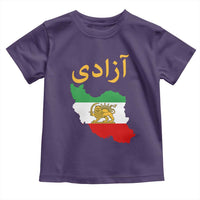Freedom Iran Sun and Lion Flag Toddler T Shirt Free Iranian Revolution 2026