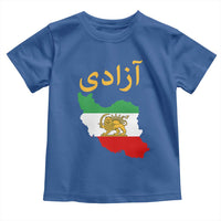 Freedom Iran Sun and Lion Flag Toddler T Shirt Free Iranian Revolution 2026