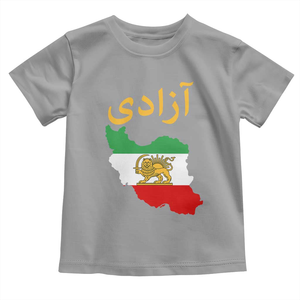 Freedom Iran Sun and Lion Flag Toddler T Shirt Free Iranian Revolution 2026