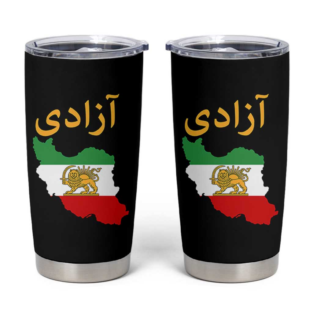 Freedom Iran Sun and Lion Flag Tumbler Cup Free Iranian Revolution 2026