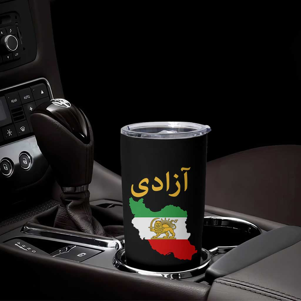 Freedom Iran Sun and Lion Flag Tumbler Cup Free Iranian Revolution 2026