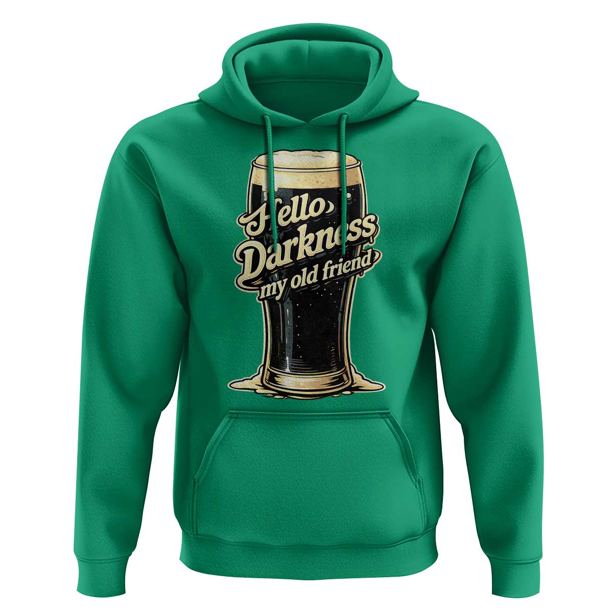 Hello Darkness My Old Friend Funny Stout Beer Hoodie Vintage Craft Brew Lovers