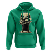 Hello Darkness My Old Friend Funny Stout Beer Hoodie Vintage Craft Brew Lovers