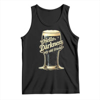 Hello Darkness My Old Friend Funny Stout Beer Tank Top Vintage Craft Brew Lovers