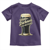 Hello Darkness My Old Friend Funny Stout Beer Toddler T Shirt Vintage Craft Brew Lovers