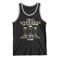 Hello Darkness My Old Friend Funny Irish Stout Beer Tank Top St. Patrick’s Day Drinking Humor Craft Brew Lovers