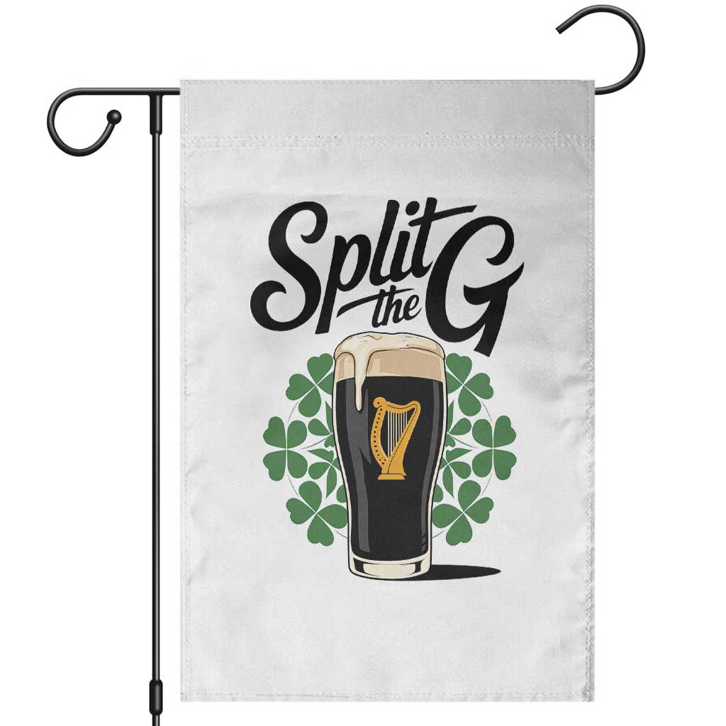 Split the G Funny Irish Drinking Garden Flag St. Patrick’s Day Stout Beer Lovers Pub Crawls