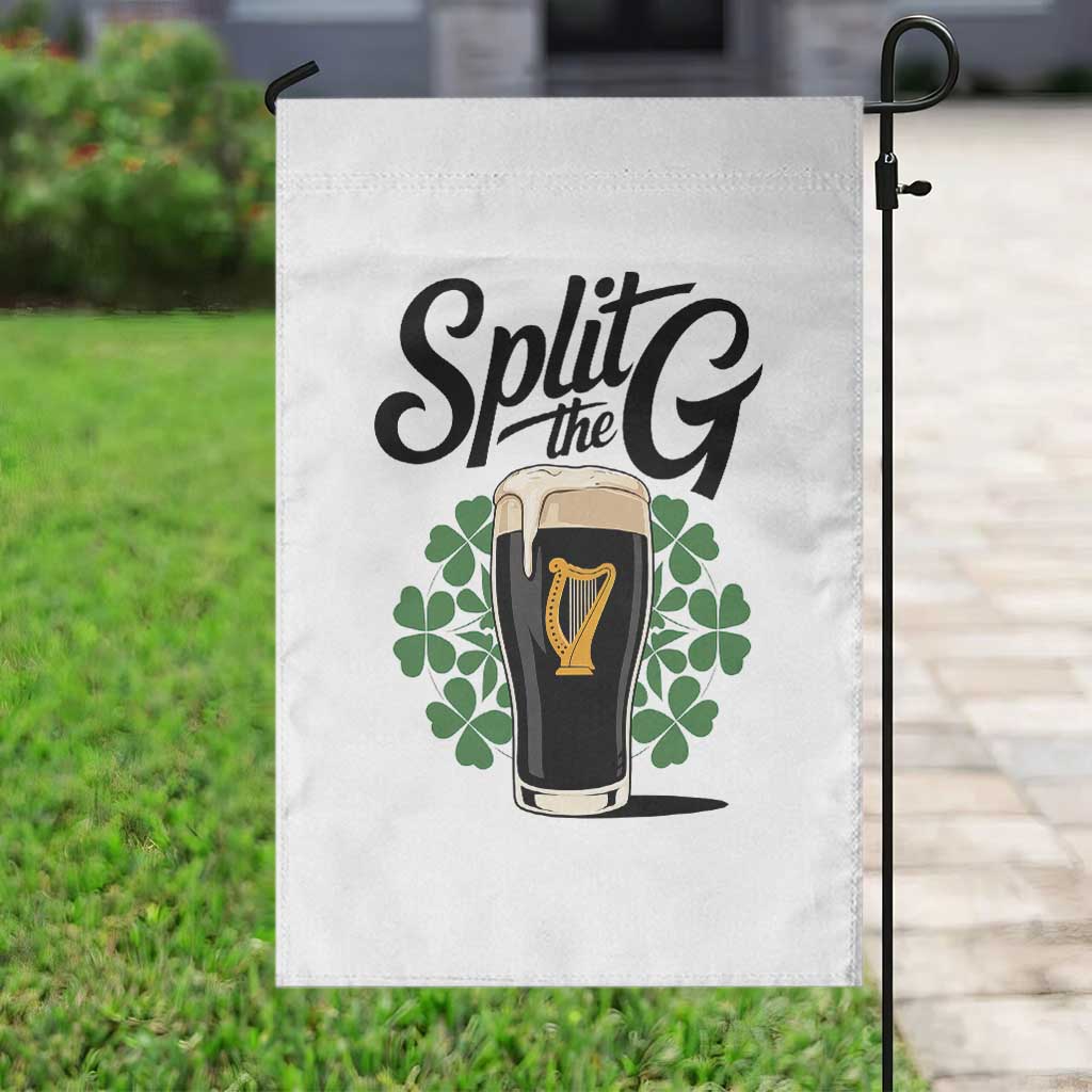 Split the G Funny Irish Drinking Garden Flag St. Patrick’s Day Stout Beer Lovers Pub Crawls
