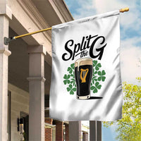Split the G Funny Irish Drinking Garden Flag St. Patrick’s Day Stout Beer Lovers Pub Crawls