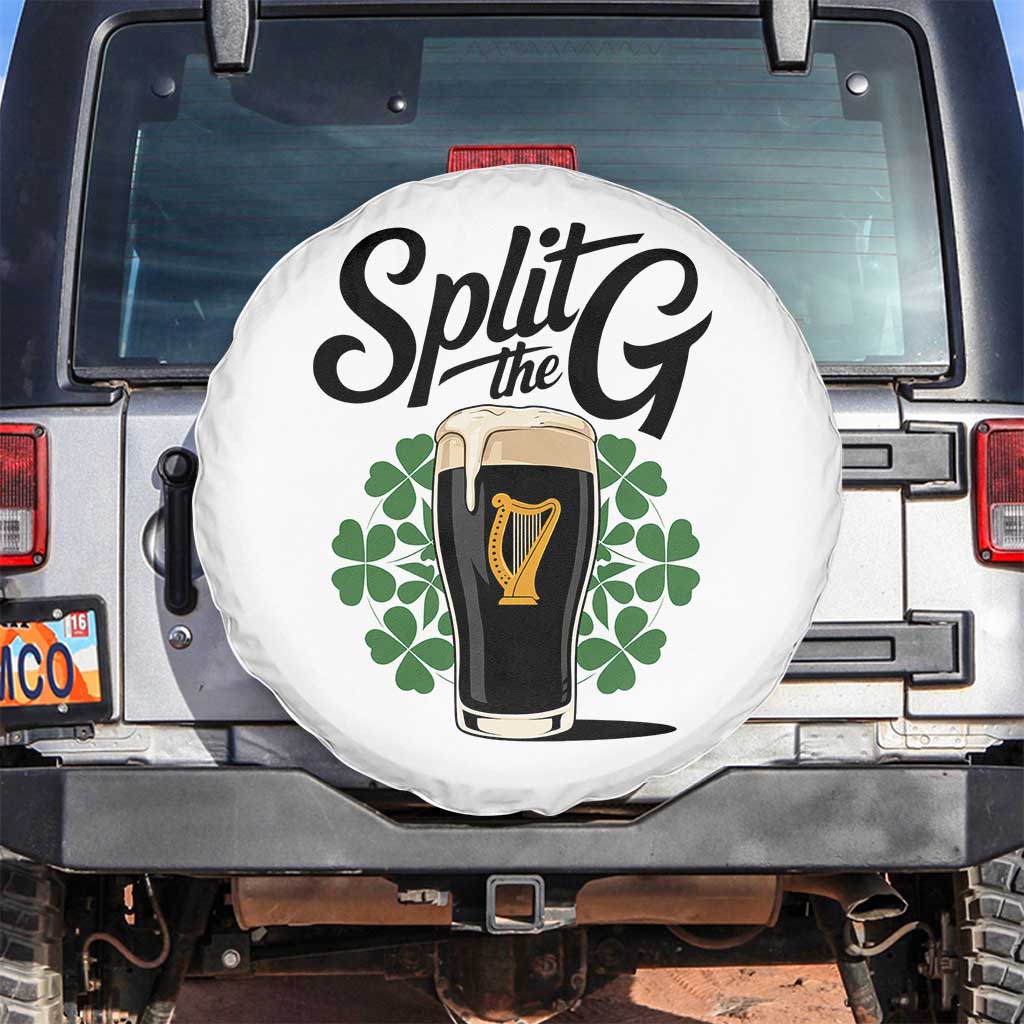 Split the G Funny Irish Drinking Spare Tire Cover St. Patrick’s Day Stout Beer Lovers Pub Crawls