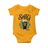 Split the G Funny Irish Drinking Baby Onesie St. Patrick’s Day Stout Beer Lovers Pub Crawls