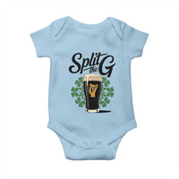 Split the G Funny Irish Drinking Baby Onesie St. Patrick’s Day Stout Beer Lovers Pub Crawls
