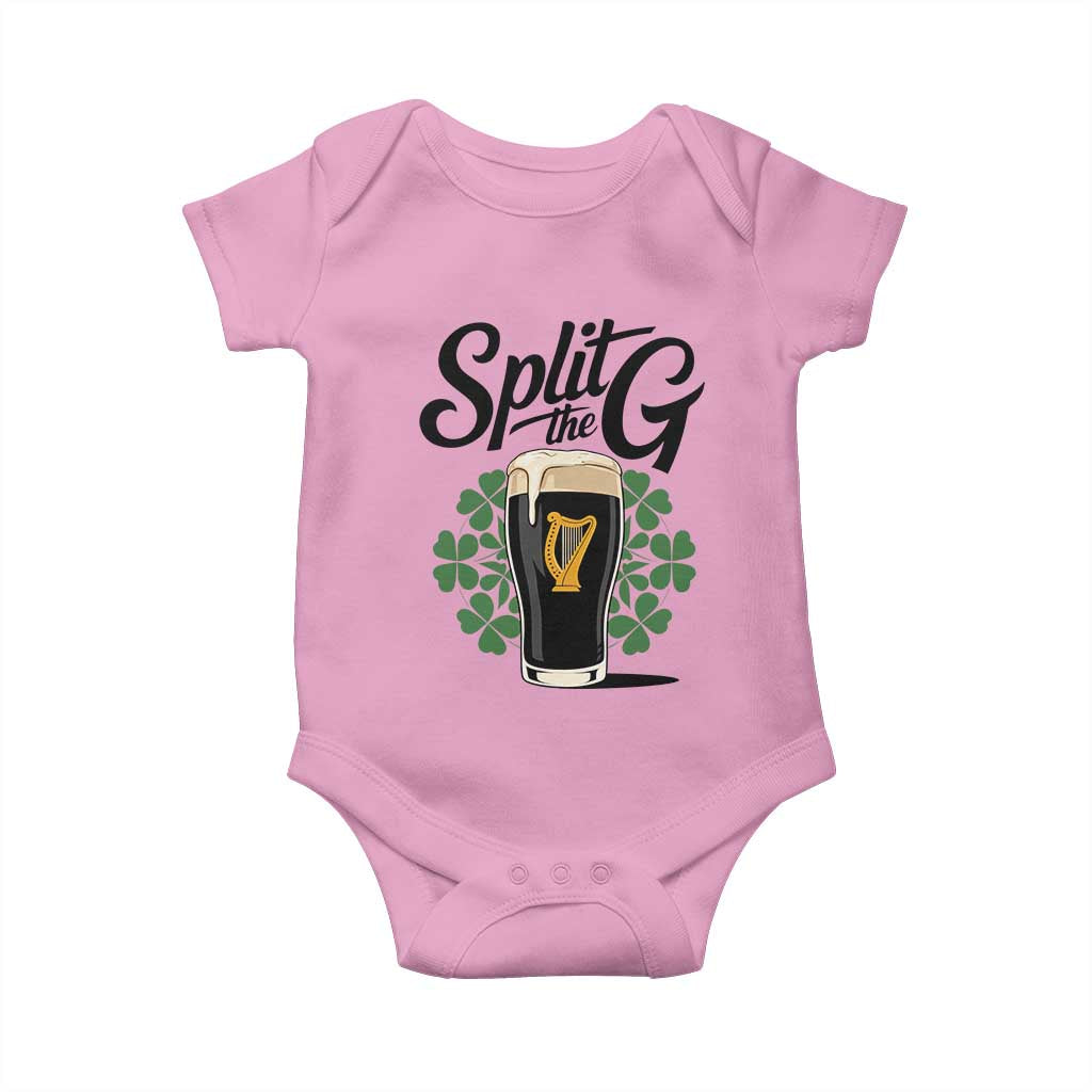 Split the G Funny Irish Drinking Baby Onesie St. Patrick’s Day Stout Beer Lovers Pub Crawls