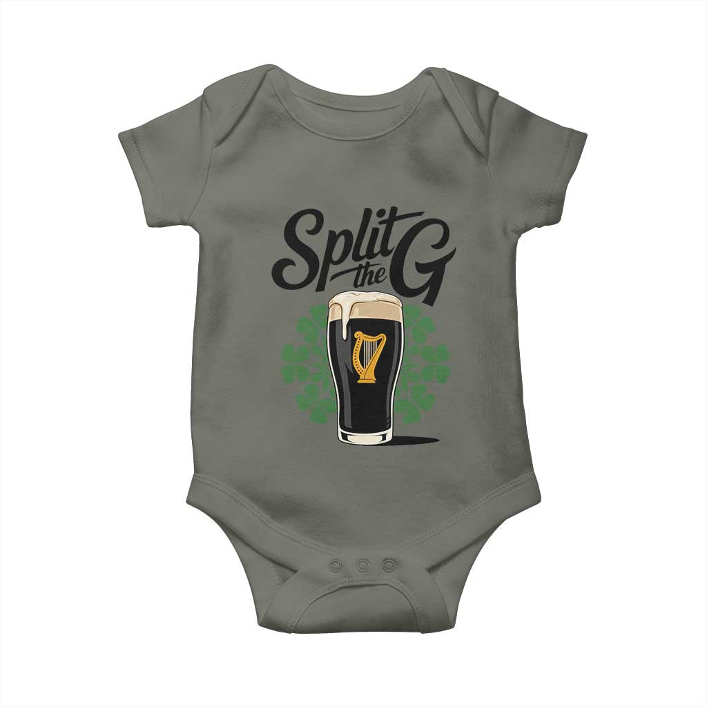 Split the G Funny Irish Drinking Baby Onesie St. Patrick’s Day Stout Beer Lovers Pub Crawls