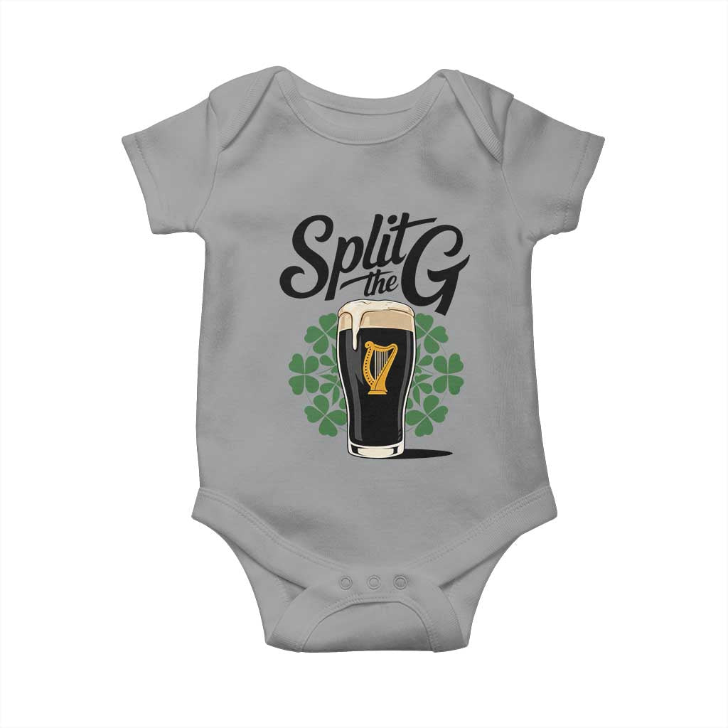 Split the G Funny Irish Drinking Baby Onesie St. Patrick’s Day Stout Beer Lovers Pub Crawls