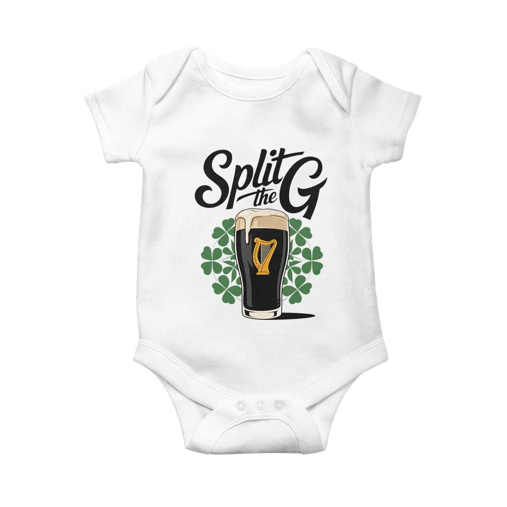 Split the G Funny Irish Drinking Baby Onesie St. Patrick’s Day Stout Beer Lovers Pub Crawls