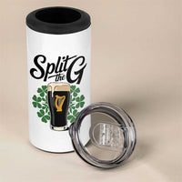 Split the G Funny Irish Drinking 4 in 1 Can Cooler Tumbler St. Patrick’s Day Stout Beer Lovers Pub Crawls