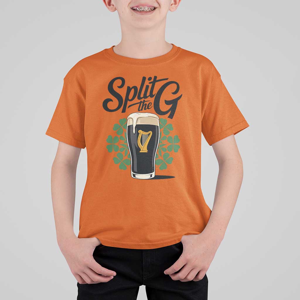 Split the G Funny Irish Drinking T Shirt For Kid St. Patrick’s Day Stout Beer Lovers Pub Crawls