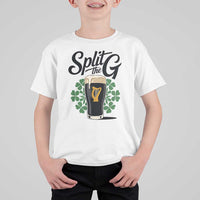 Split the G Funny Irish Drinking T Shirt For Kid St. Patrick’s Day Stout Beer Lovers Pub Crawls
