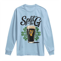 Split the G Funny Irish Drinking Long Sleeve Shirt St. Patrick’s Day Stout Beer Lovers Pub Crawls