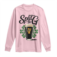 Split the G Funny Irish Drinking Long Sleeve Shirt St. Patrick’s Day Stout Beer Lovers Pub Crawls